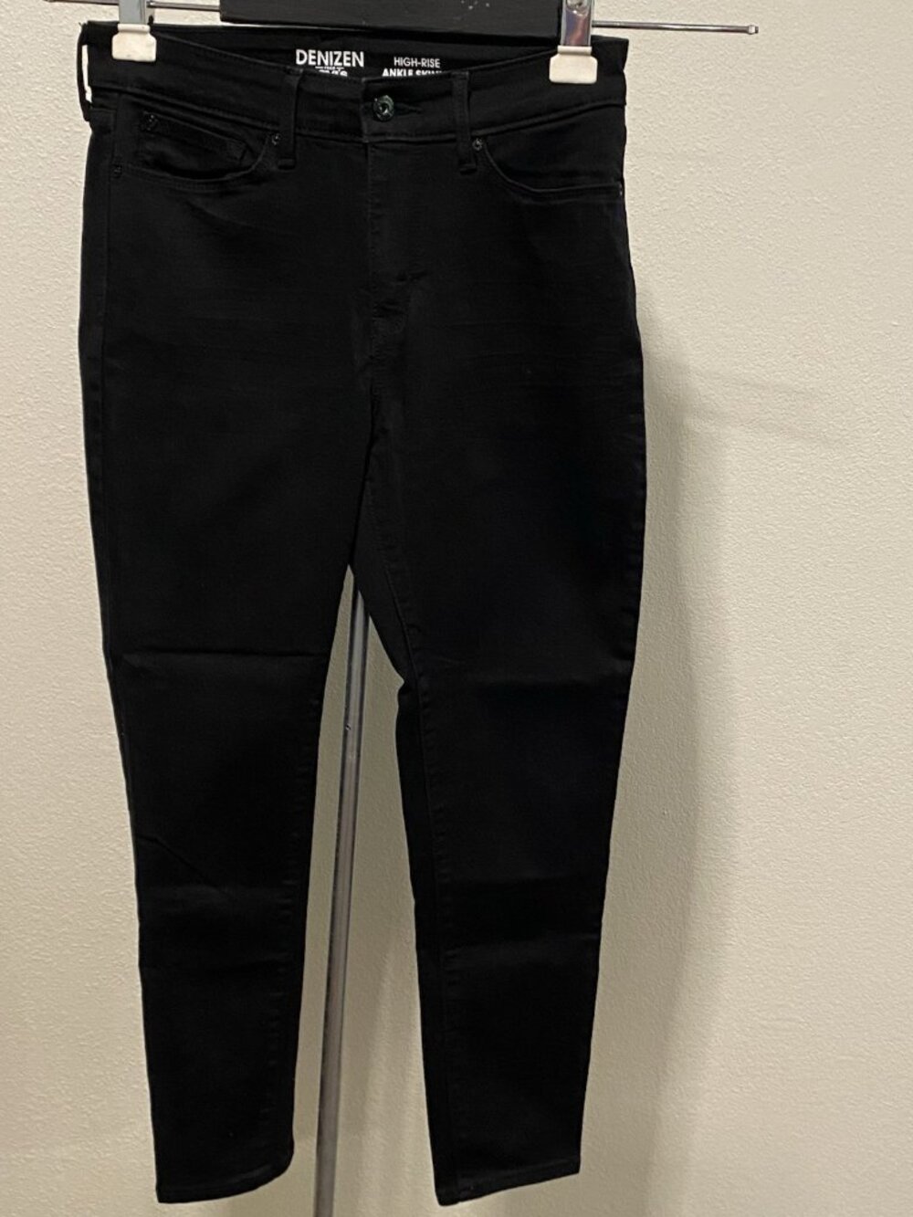 Denizen Levis Jrs/ Womens 6M 28X25 Black HighRise (10” Measures) Skinny Ankle